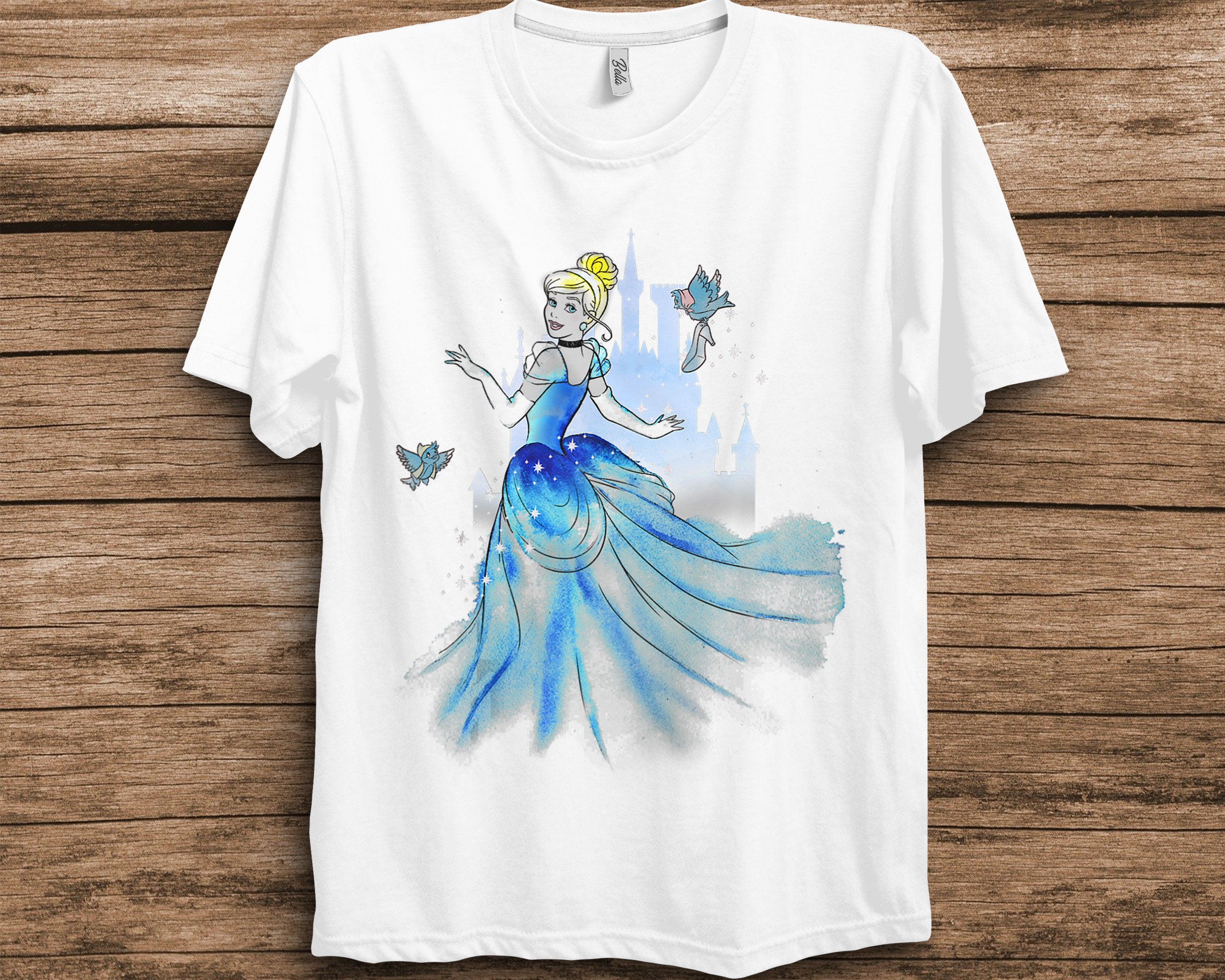 Cinderella Watercolor Twirling Disney Unisex T-Shirt Cinderella Watercolor Twirling Disney Unisex T-Shirt