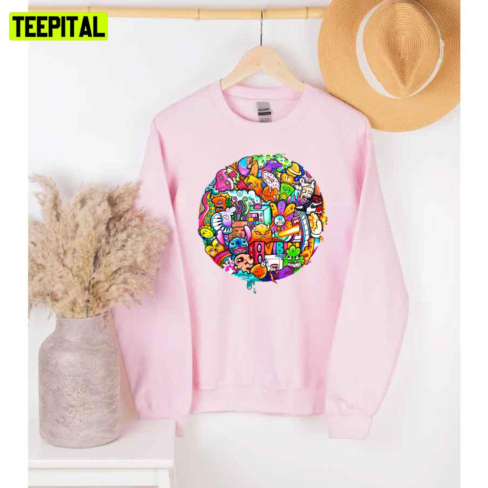 Circle Doodle Art Unisex Sweatshirt Circle Doodle Art Unisex Sweatshirt