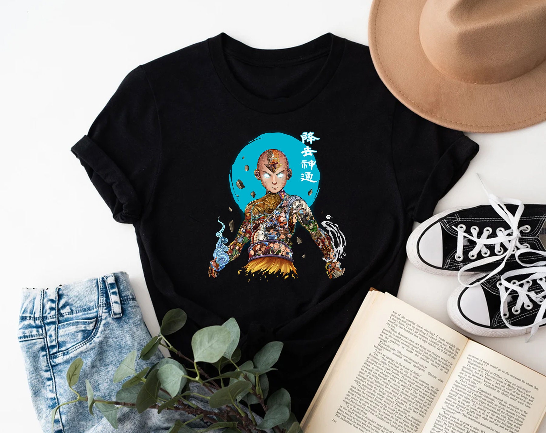 Color Art Aang The Last Airbender Unisex T-Shirt Color Art Aang The Last Airbender Unisex T-Shirt