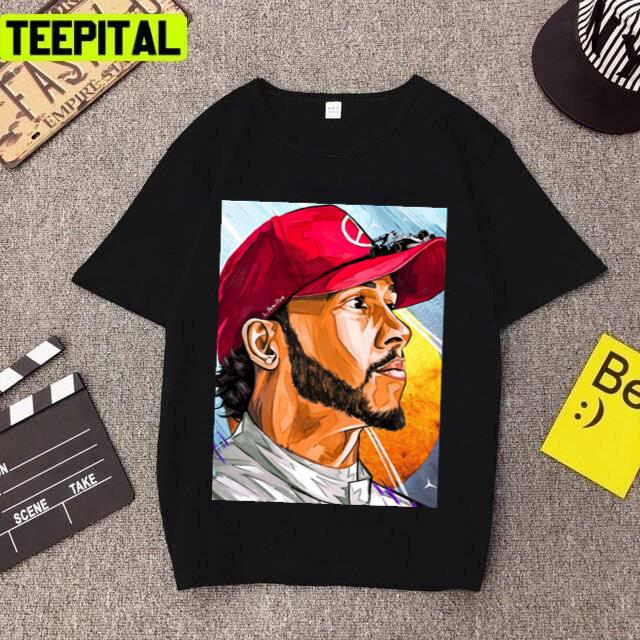 Colorful Art Of Lewis Hamilton Car Racing Unisex T-Shirt Colorful Art Of Lewis Hamilton Car Racing Unisex T-Shirt