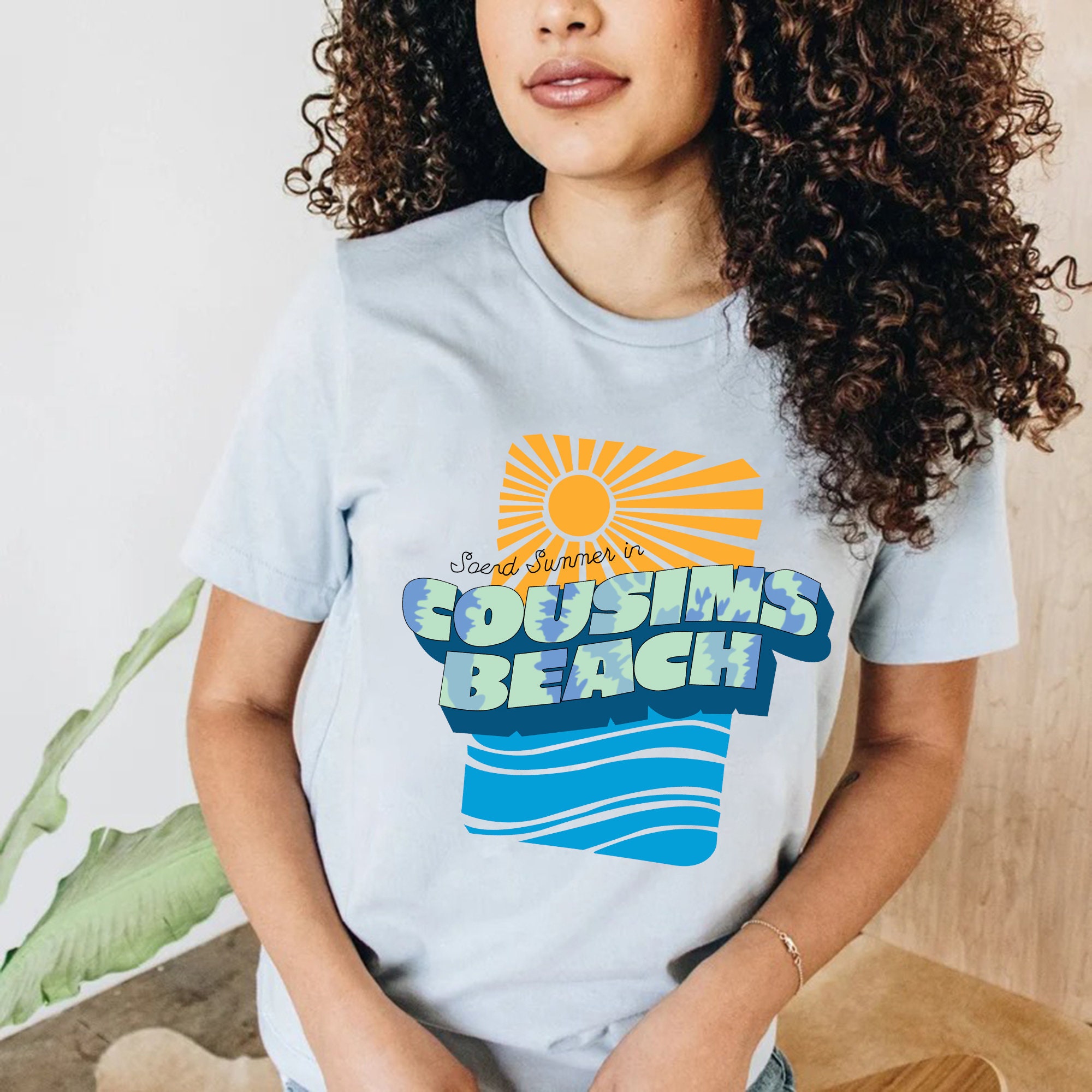 Cousins Beach Vintage Art Unisex T-Shirt Cousins Beach Vintage Art Unisex T-Shirt