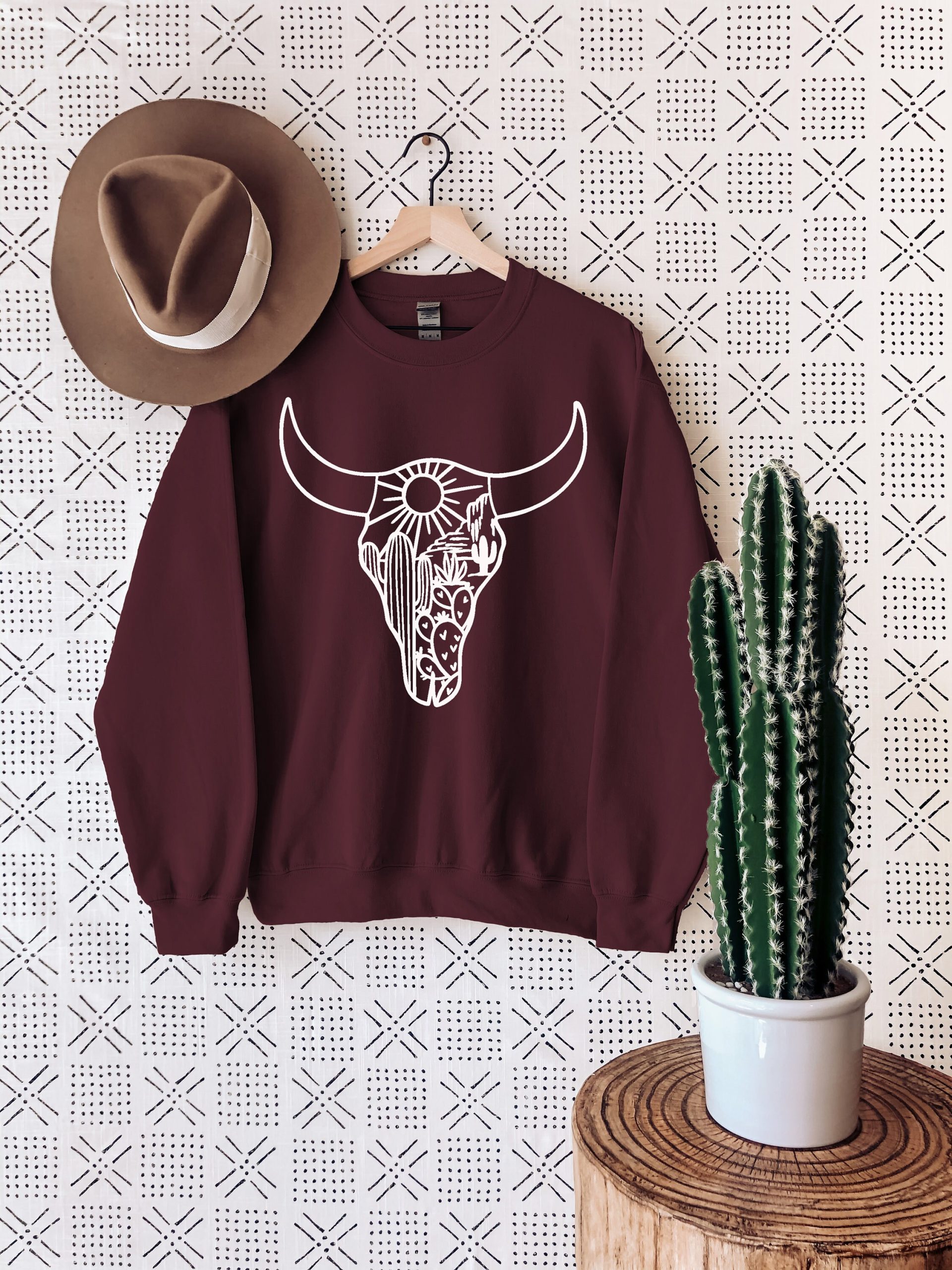 Cow Skull Desert Unisex Sweatshirt Cow Skull Desert Unisex Sweatshirt