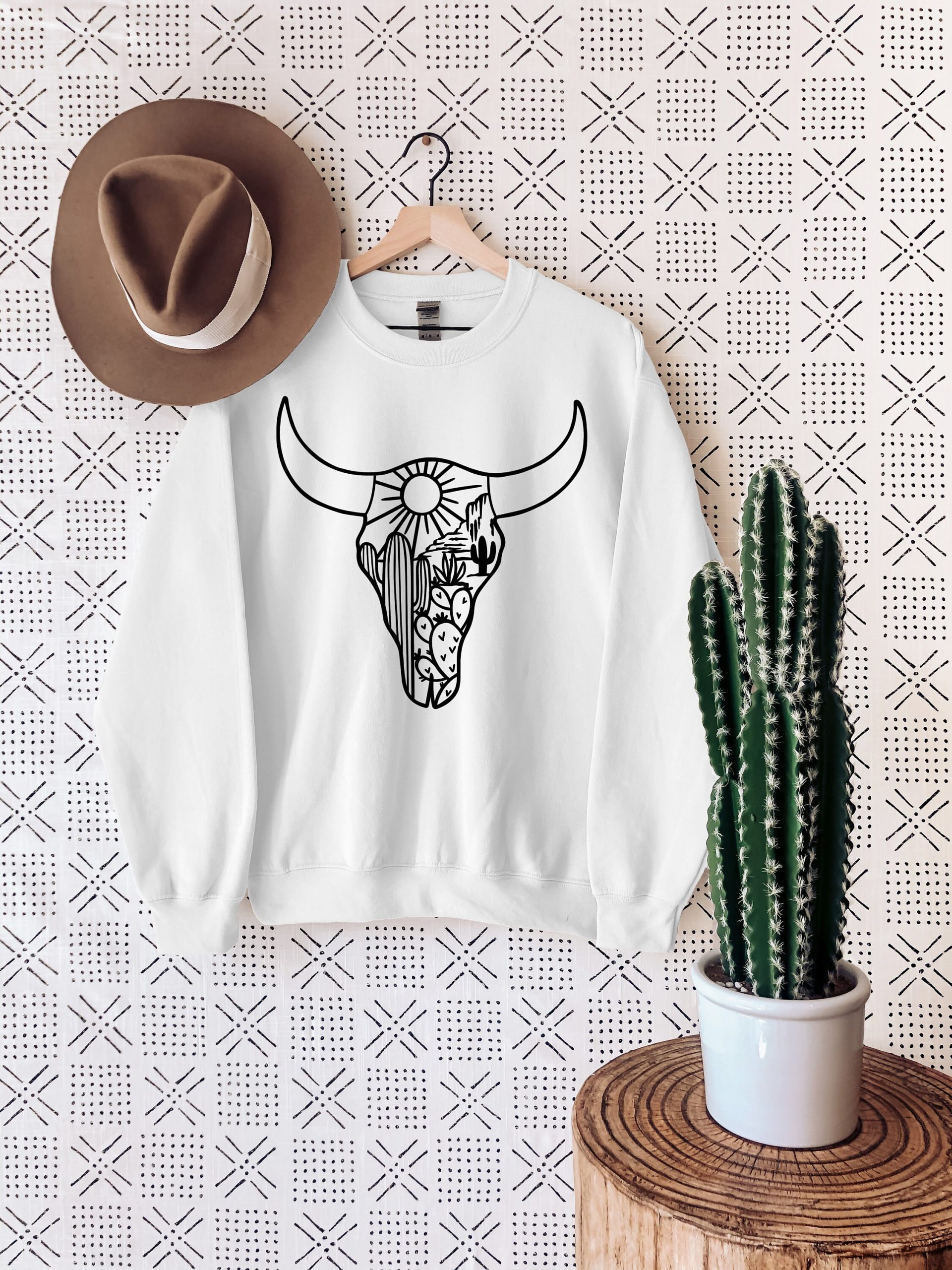 Cow Skull Desert Unisex Sweatshirt Cow Skull Desert Unisex Sweatshirt