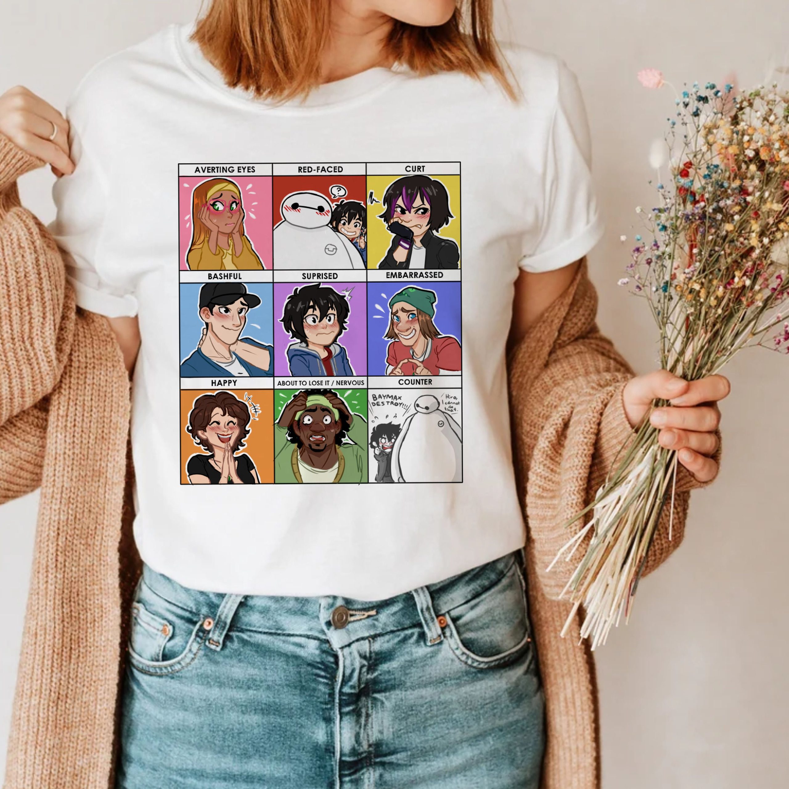 Cute Emotions Big Hero Unisex T-Shirt Cute Emotions Big Hero Unisex T-Shirt