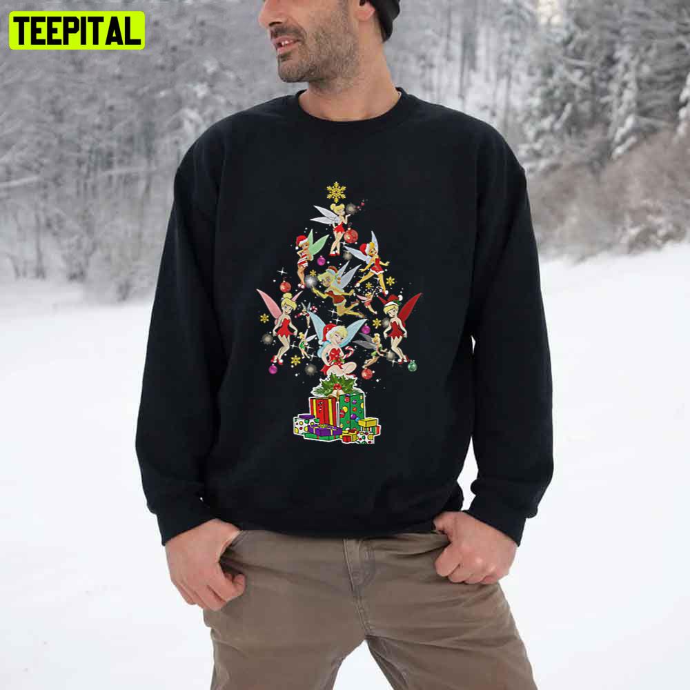 Cute Fairy Christmas Tree Tinker Bell Unisex T-Shirt Cute Fairy Christmas Tree Tinker Bell Unisex T-Shirt