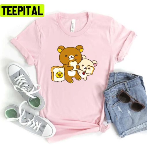 Cute Friends Rilakkuma And Korilakkuma Unisex T-Shirt