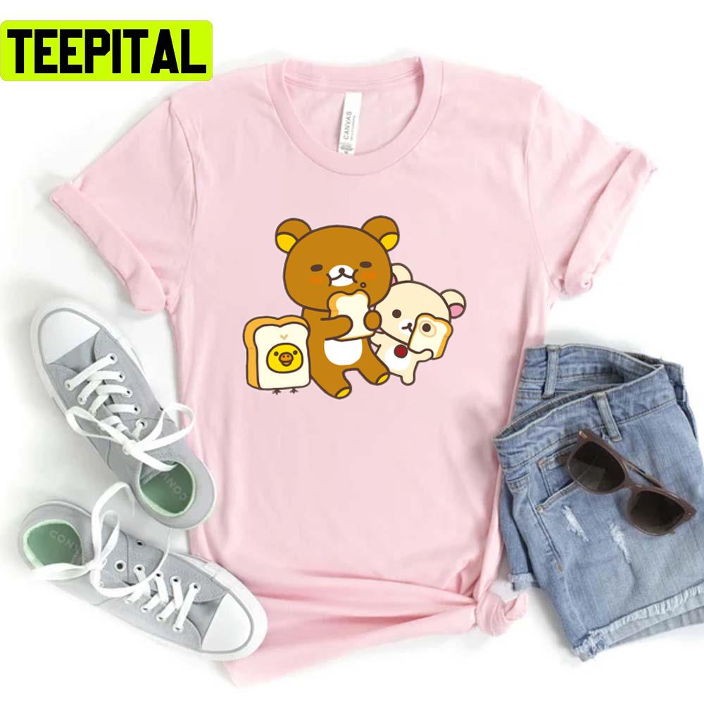 Cute Friends Rilakkuma And Korilakkuma Unisex T-Shirt Cute Friends Rilakkuma And Korilakkuma Unisex T-Shirt