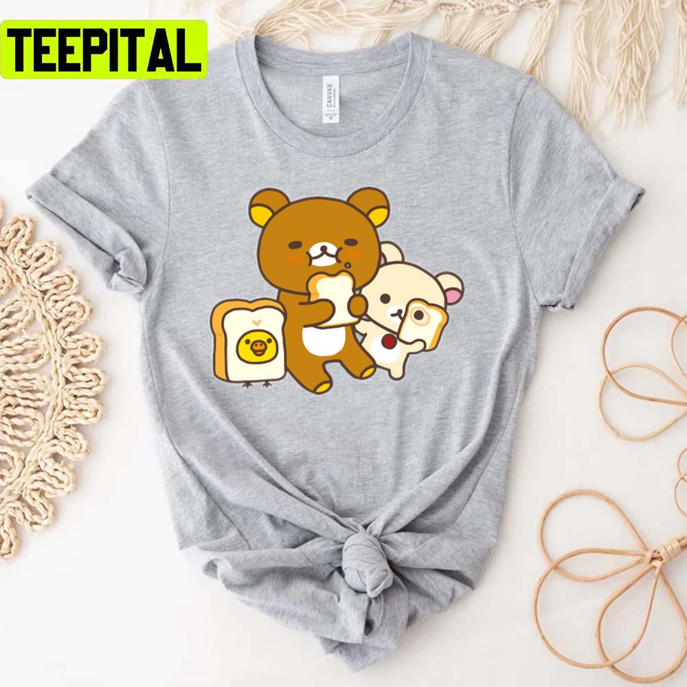 Cute Friends Rilakkuma And Korilakkuma Unisex T-Shirt Cute Friends Rilakkuma And Korilakkuma Unisex T-Shirt