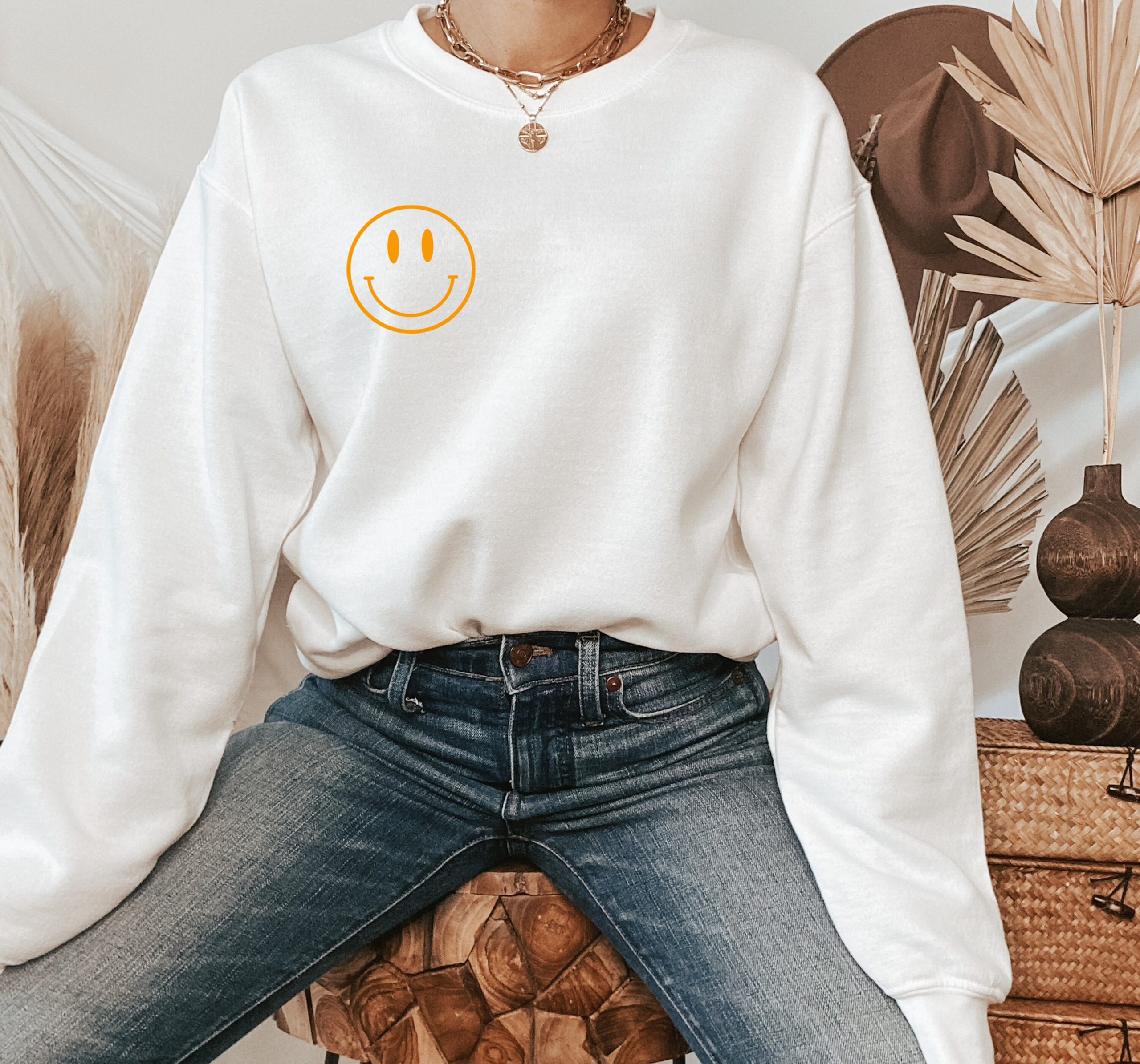 Cute Icon Smile Face Unisex Sweatshirt Cute Icon Smile Face Unisex Sweatshirt