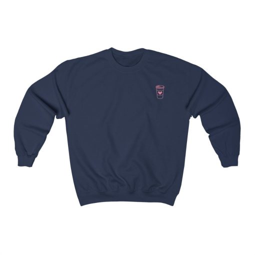 Cute Purple Icon Coffee Cup Unisex Sweatshirt