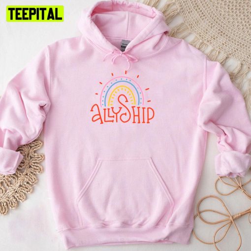 Cute Rainbow Pride Allyship Pride Month Unisex T-Shirt