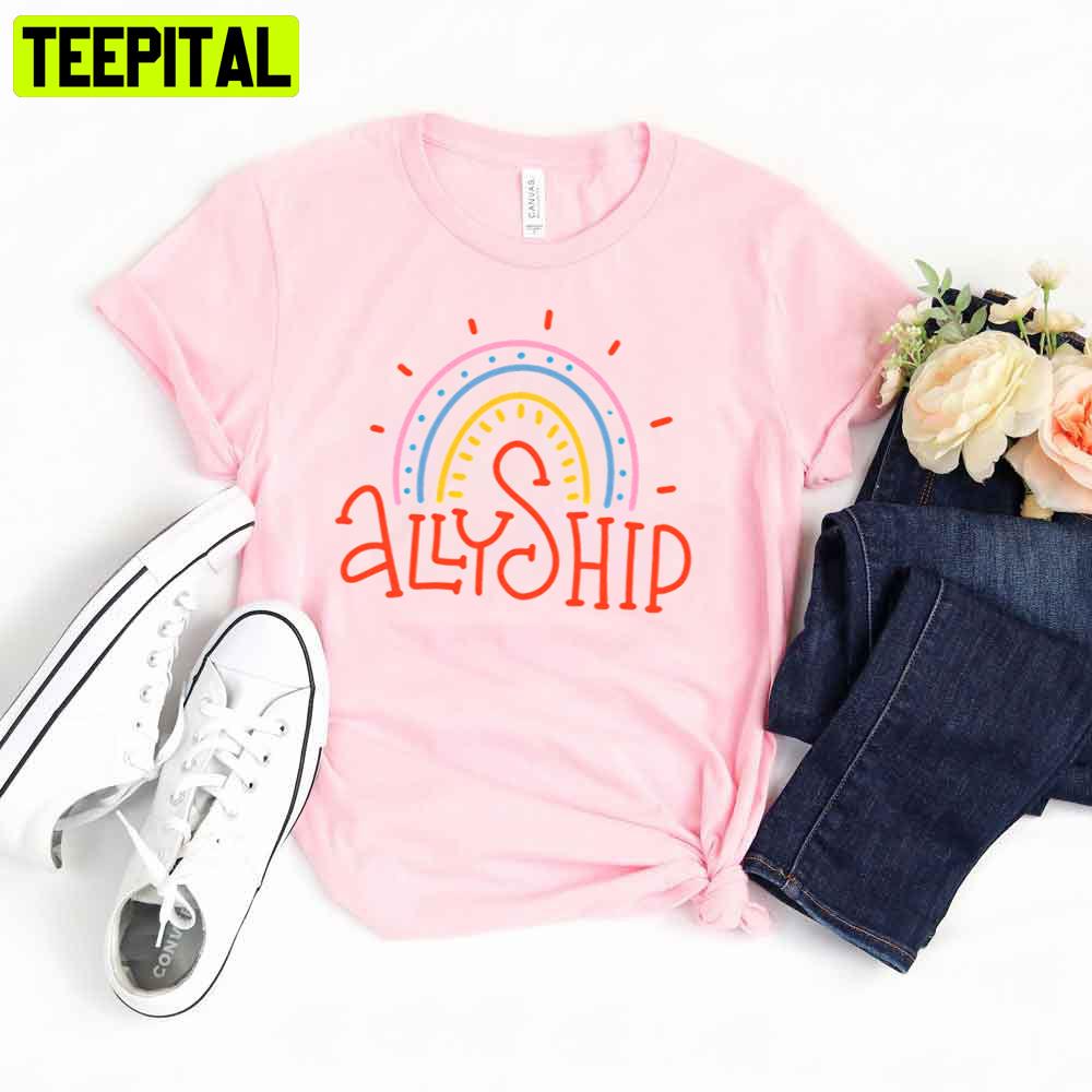 Cute Rainbow Pride Allyship Pride Month Unisex T-Shirt Cute Rainbow Pride Allyship Pride Month Unisex T-Shirt