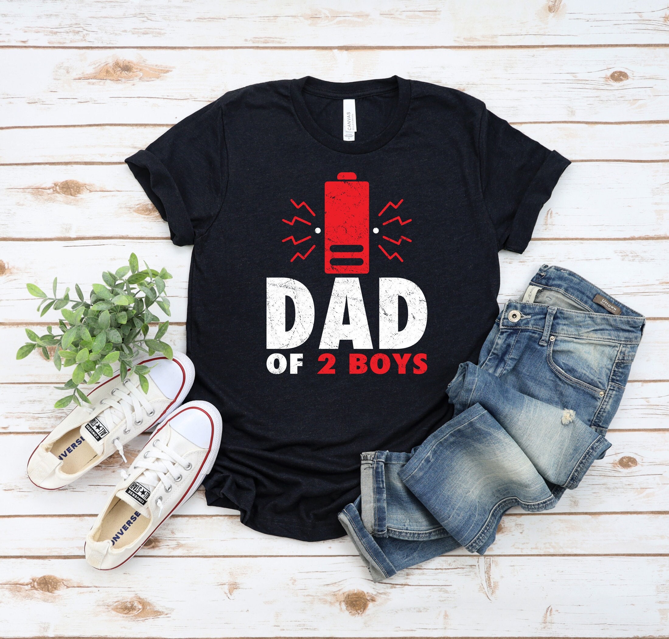 Dad Of 2 Boys Father's Day Unisex T-Shirt Dad Of 2 Boys Father's Day Unisex T-Shirt