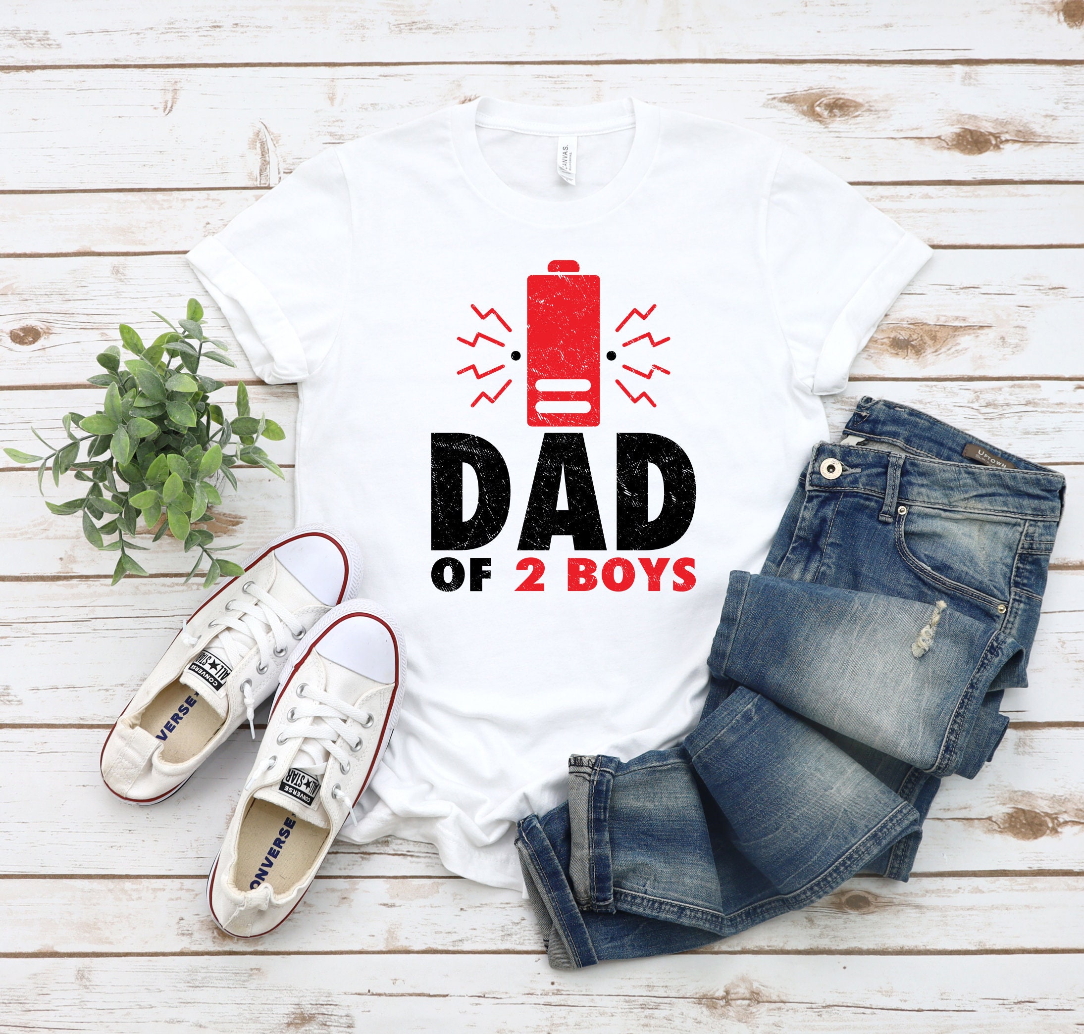Dad Of 2 Boys Father's Day Unisex T-Shirt Dad Of 2 Boys Father's Day Unisex T-Shirt