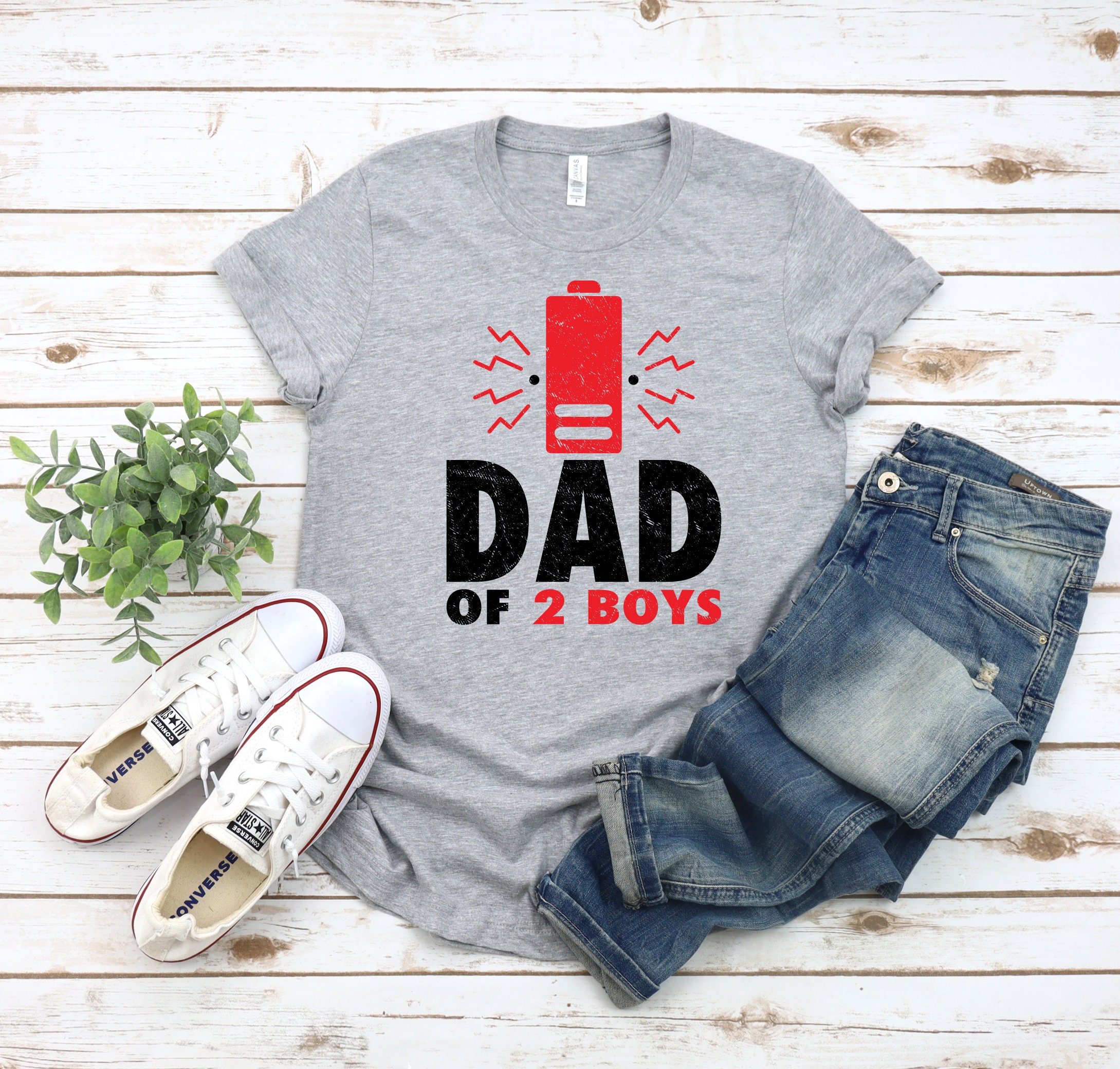 Dad Of 2 Boys Father's Day Unisex T-Shirt Dad Of 2 Boys Father's Day Unisex T-Shirt