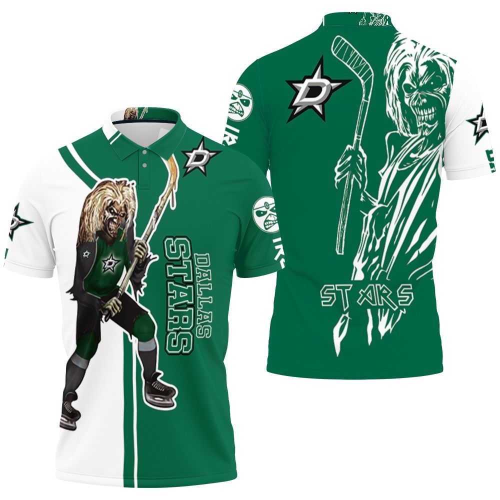 Dallas Stars And Zombie For Fans Polo Shirt All Over Print Shirt 3d T-shirt Dallas Stars And Zombie For Fans Polo Shirt All Over Print Shirt 3d T-shirt