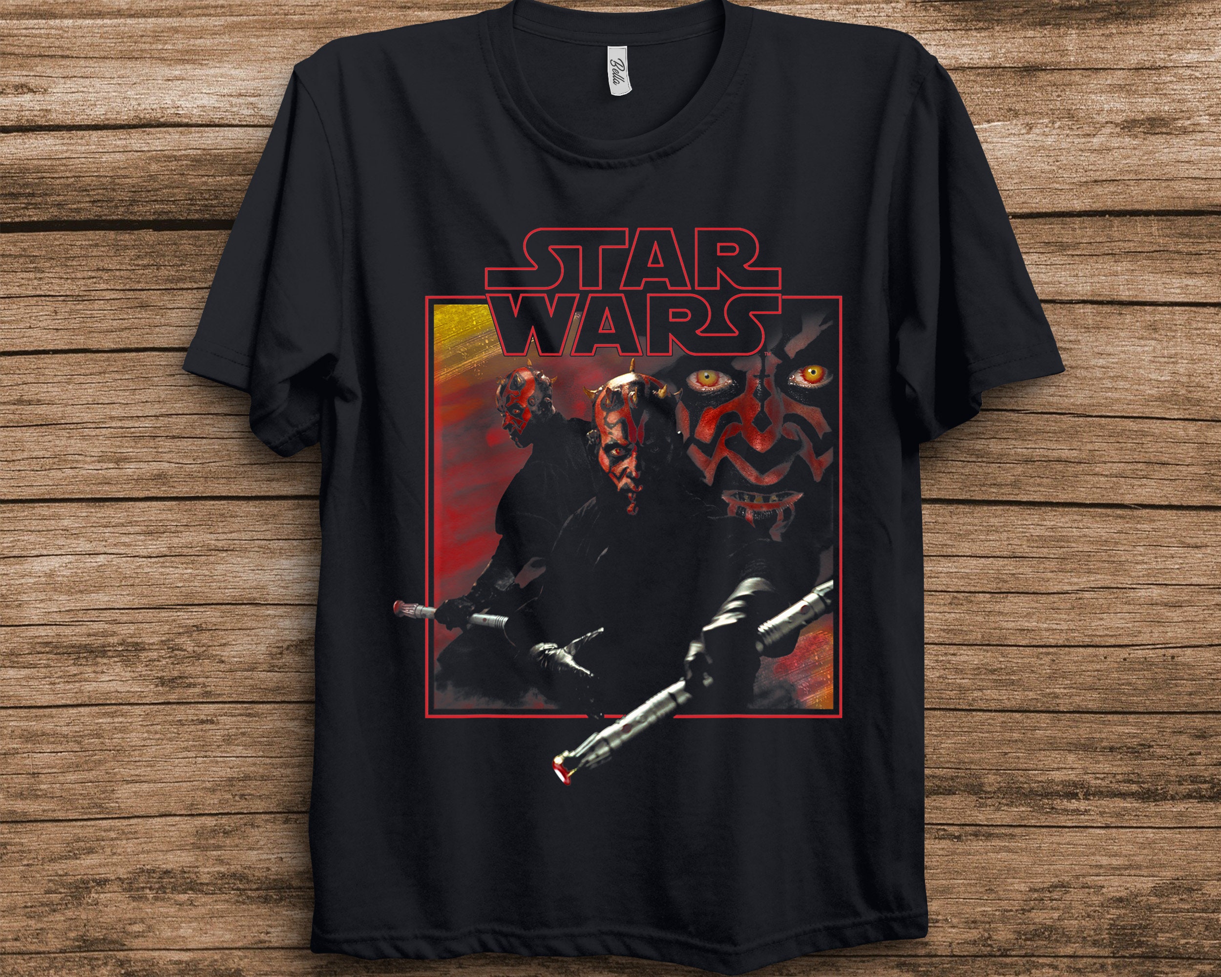 Darth Maul Movie Square Portrait Star Wars Unisex T-Shirt Darth Maul Movie Square Portrait Star Wars Unisex T-Shirt