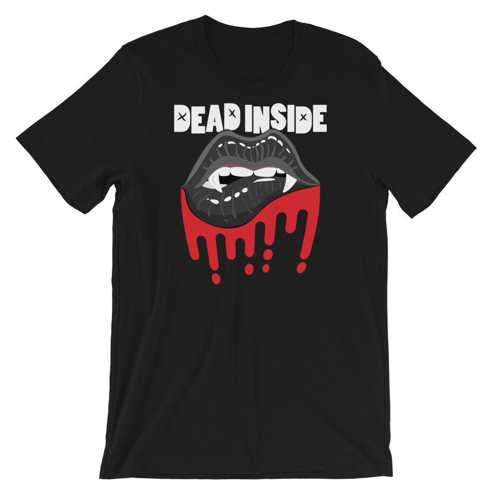 Dead Inside Scary Lip Unisex T-Shirt Dead Inside Scary Lip Unisex T-Shirt