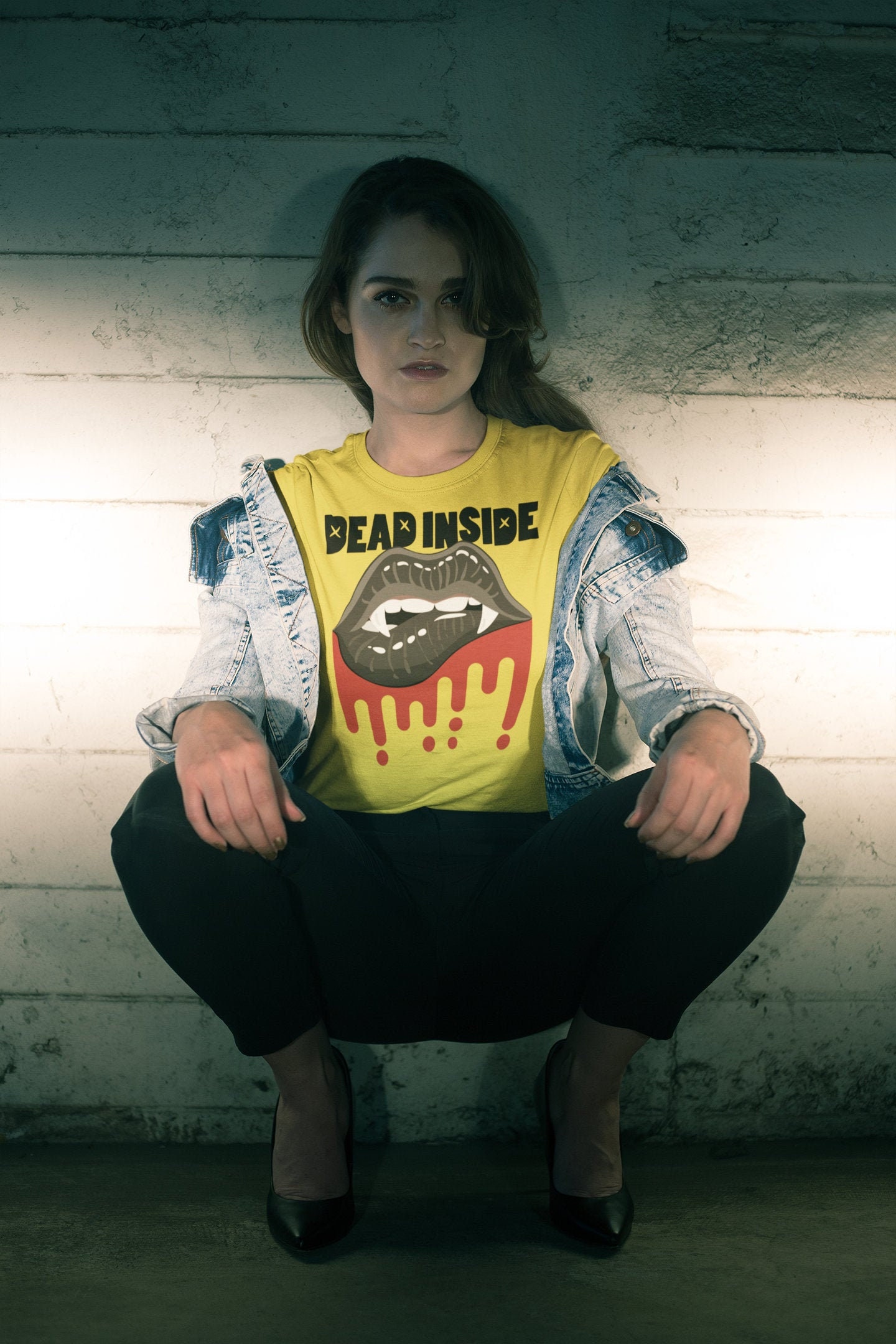 Dead Inside Scary Lip Unisex T-Shirt Dead Inside Scary Lip Unisex T-Shirt