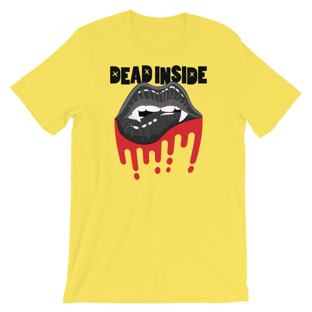 Dead Inside Scary Lip Unisex T-Shirt Dead Inside Scary Lip Unisex T-Shirt