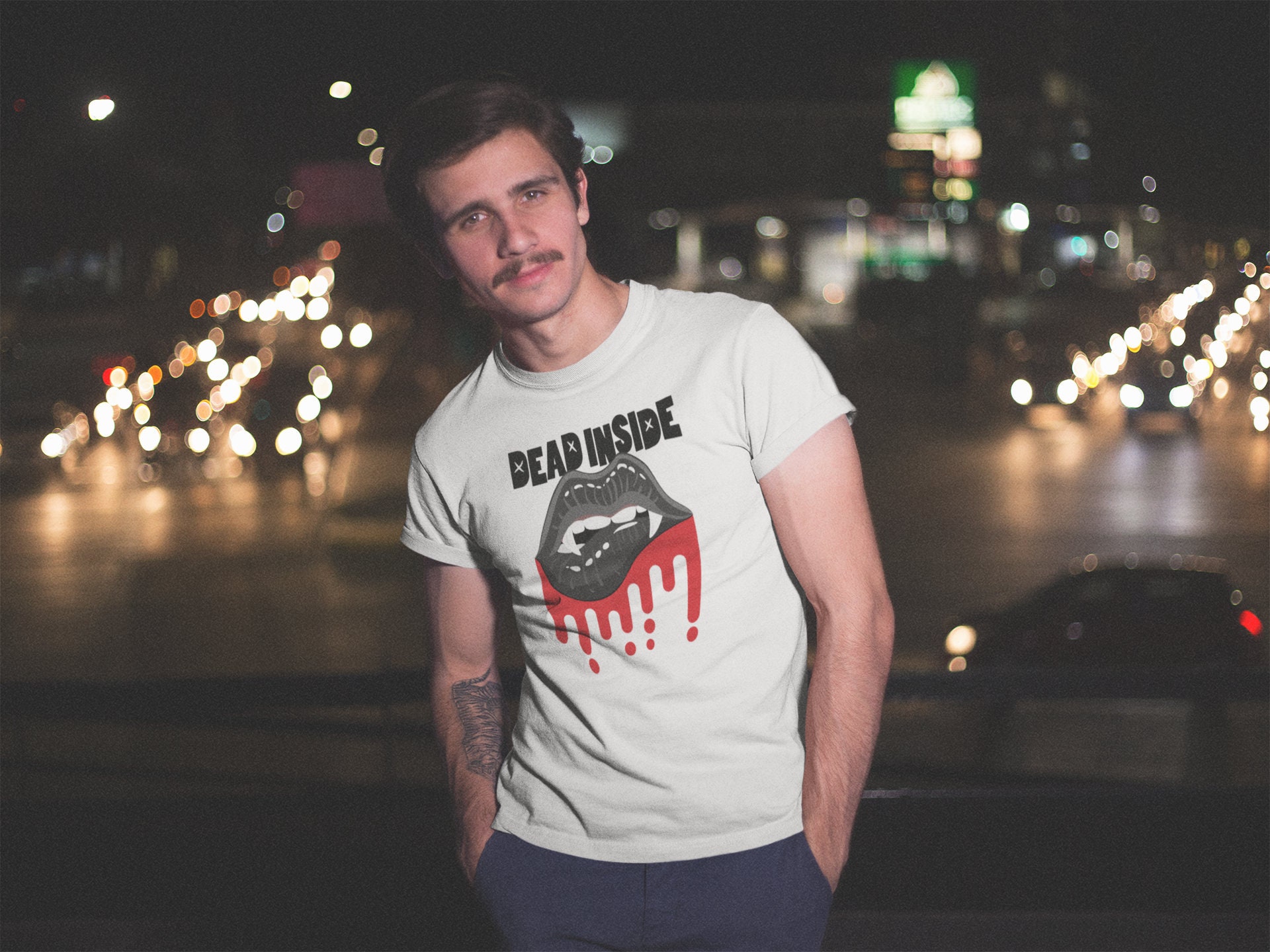 Dead Inside Scary Lip Unisex T-Shirt Dead Inside Scary Lip Unisex T-Shirt