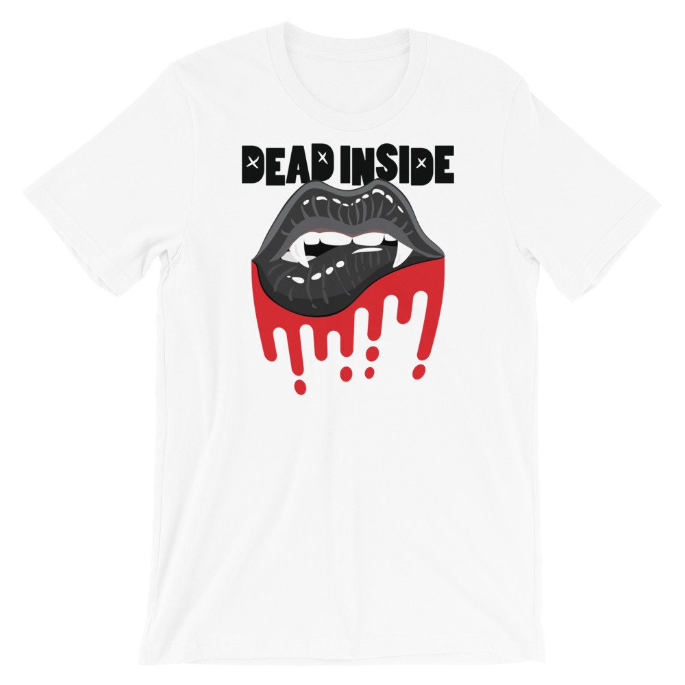 Dead Inside Scary Lip Unisex T-Shirt Dead Inside Scary Lip Unisex T-Shirt