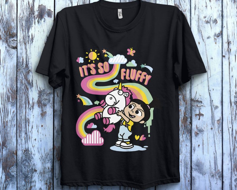 Despicable Me Minions Agnes Unicorn Rainbow Graphic T-Shirt Despicable Me Minions Agnes Unicorn Rainbow Graphic T-Shirt
