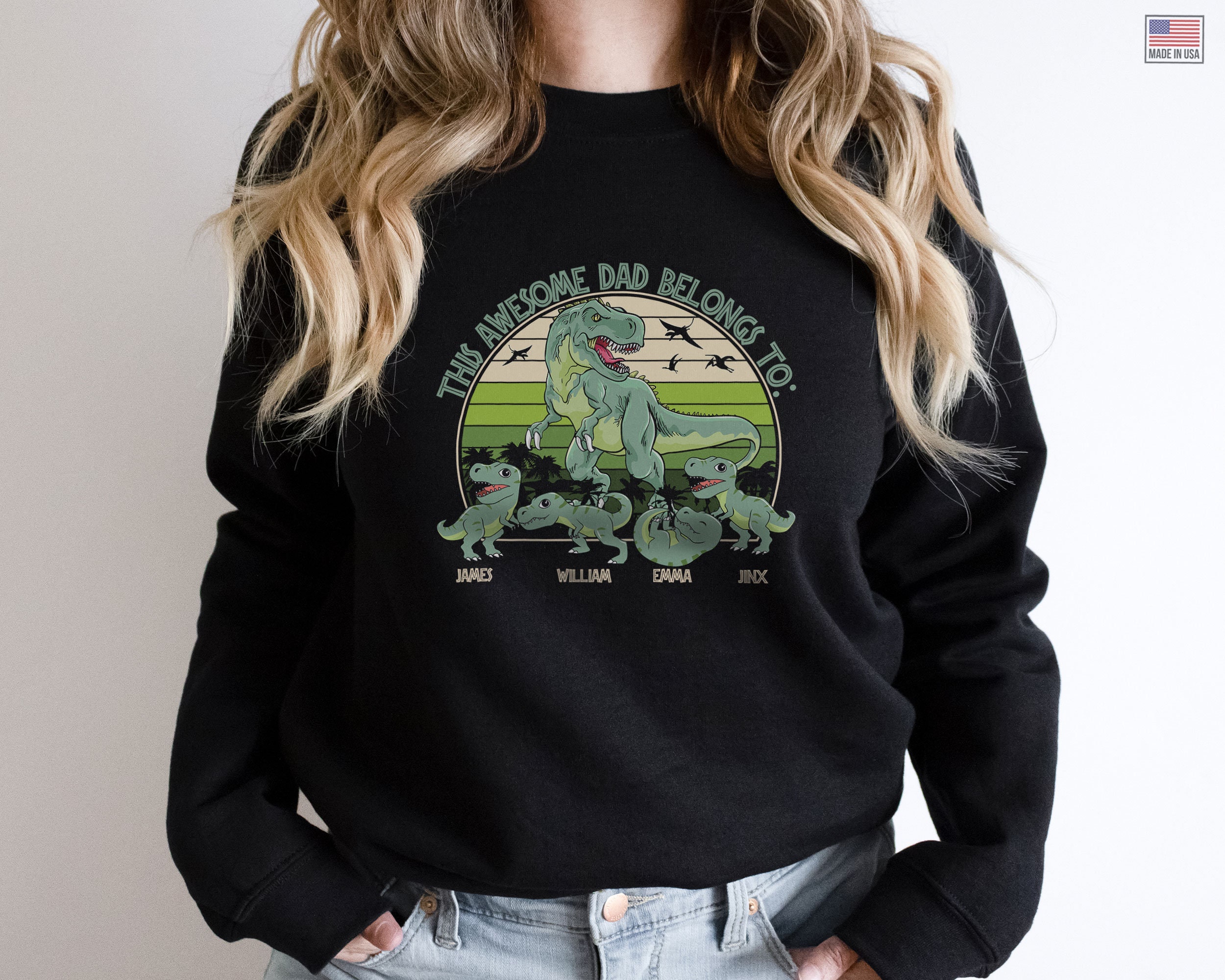 Dinosaur Dad Dinosaur Kids T Rex Fathers Day Unisex T-Shirt Dinosaur Dad Dinosaur Kids T Rex Fathers Day Unisex T-Shirt