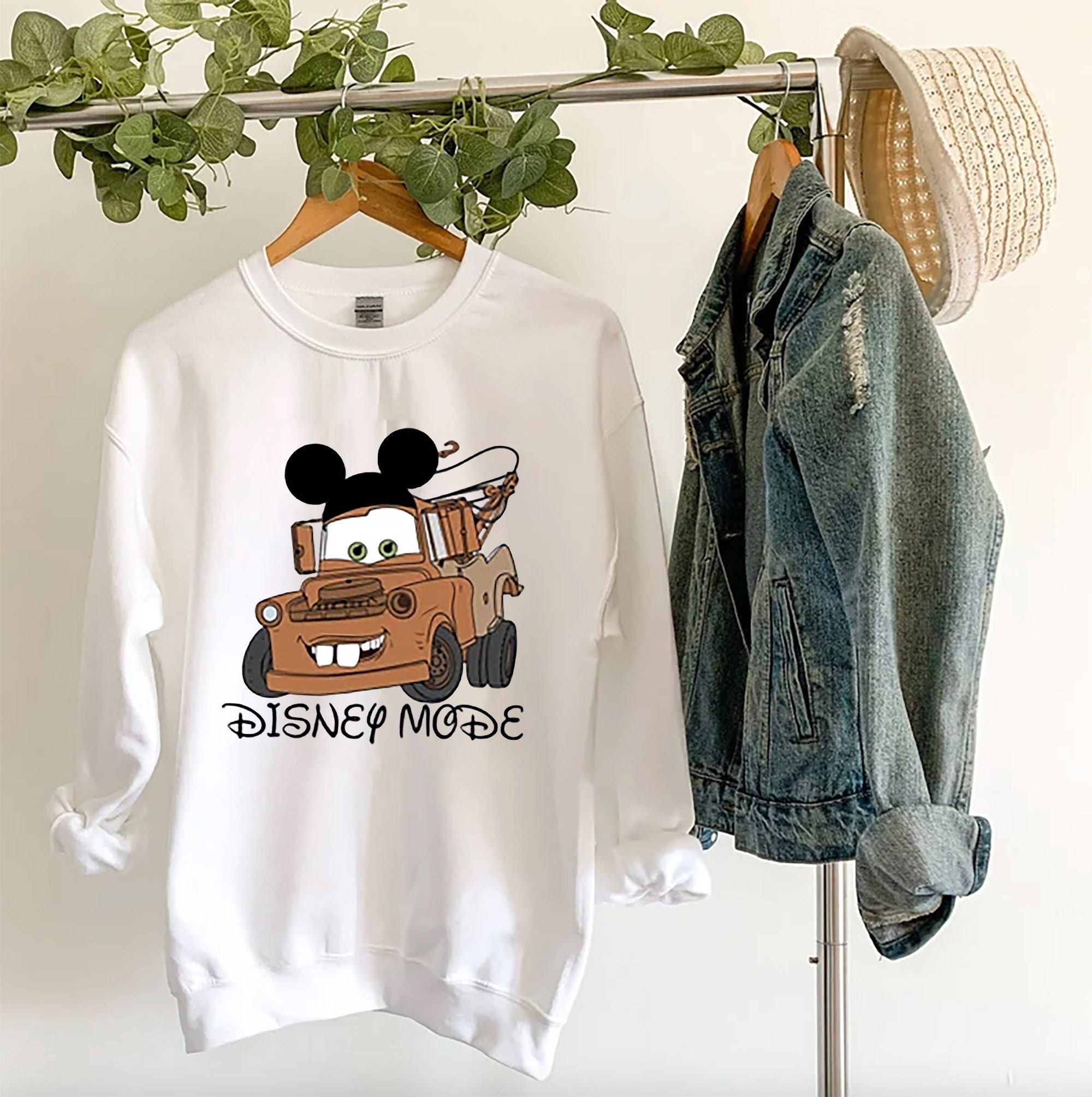 Disney Cars Tow Mater Disney Vacay Mode Unisex Sweatshirt Disney Cars Tow Mater Disney Vacay Mode Unisex Sweatshirt