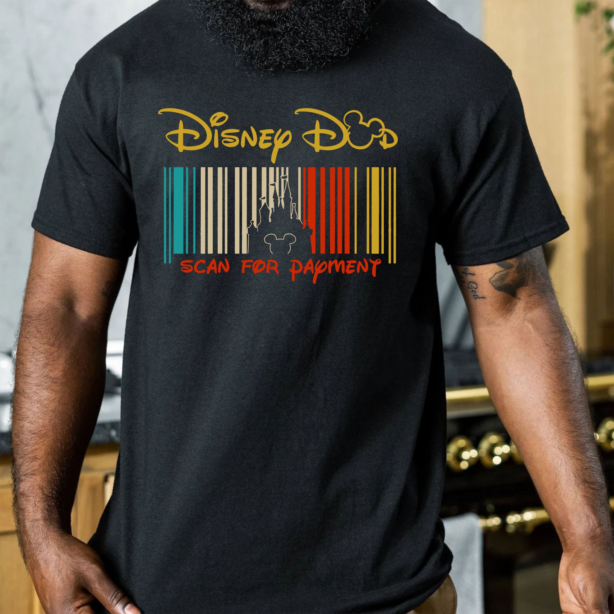 Disney Dad Scan For Payment Happy Father's Day Unisex T-Shirt Disney Dad Scan For Payment Happy Father's Day Unisex T-Shirt