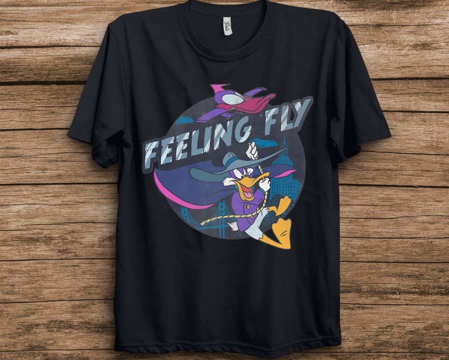 Disney Darkwing Duck Feeling Fly Portrait T-Shirt Disney Darkwing Duck Feeling Fly Portrait T-Shirt