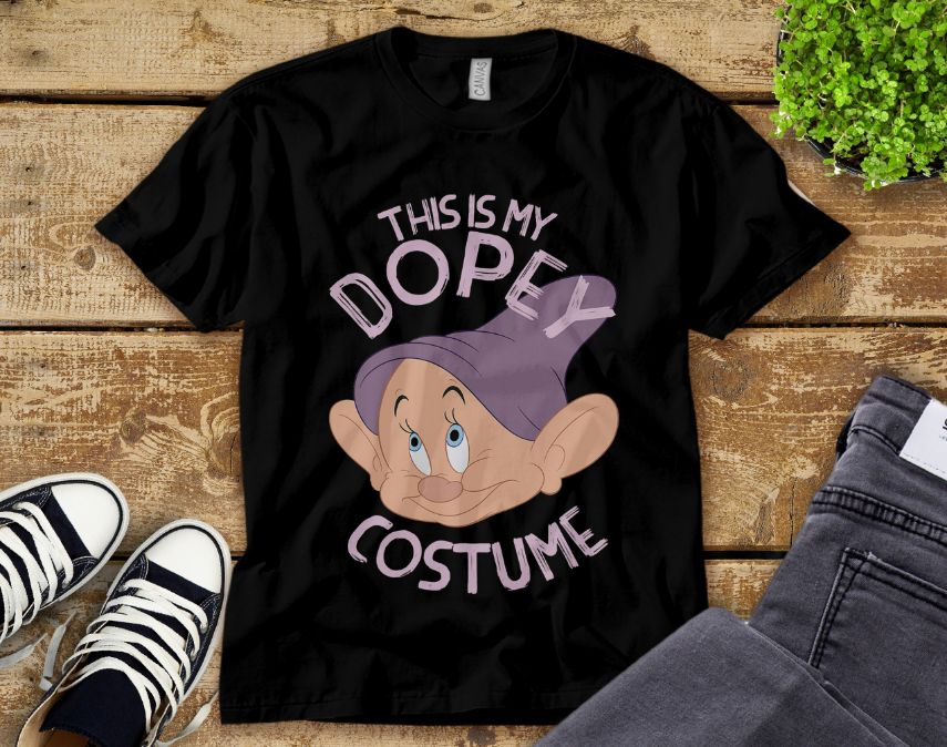 Disney Dopey Dwarf This Is Dopey Costume Unisex Adult T-Shirt Disney Dopey Dwarf This Is Dopey Costume Unisex Adult T-Shirt