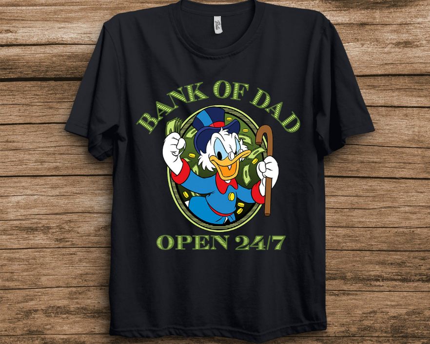 Disney DuckTales Bank of Dad T-Shirt Disney DuckTales Bank of Dad T-Shirt