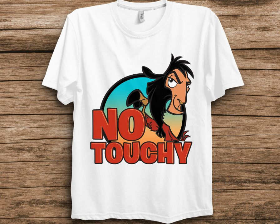 Disney Emperors New Groove No Touchy Smirky Graphic Unisex T-Shirt Disney Emperors New Groove No Touchy Smirky Graphic Unisex T-Shirt