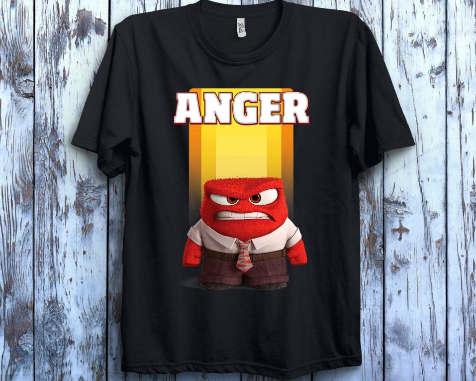 Disney Inside Out Anger Face Graphic T-Shirt Disney Inside Out Anger Face Graphic T-Shirt