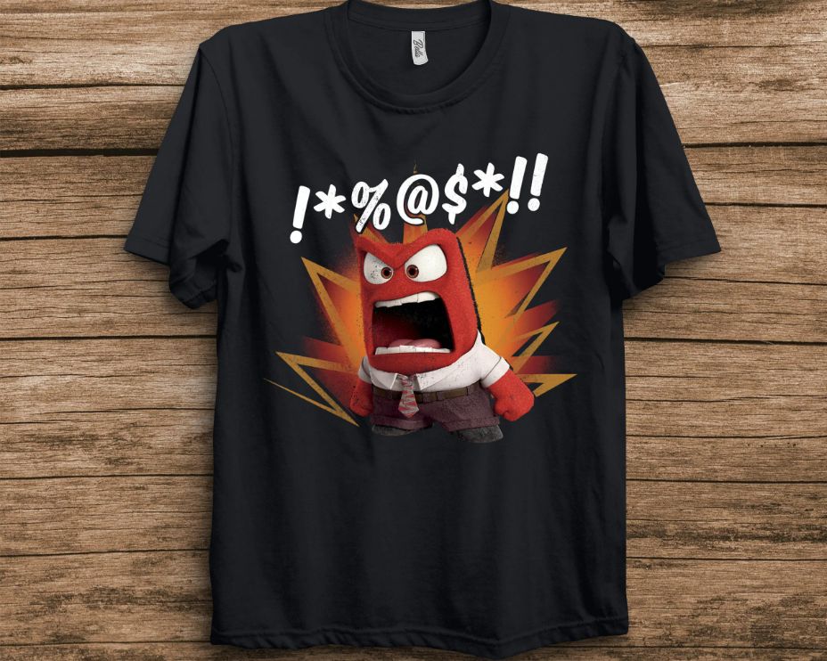 Disney Inside Out Anger Symbols T-Shirt Disney Inside Out Anger Symbols T-Shirt