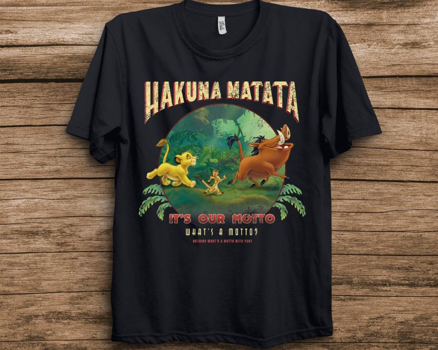Disney Lion King Hakuna Matata Motto Simba Timon Pumbaa Unisex T-Shirt Disney Lion King Hakuna Matata Motto Simba Timon Pumbaa Unisex T-Shirt