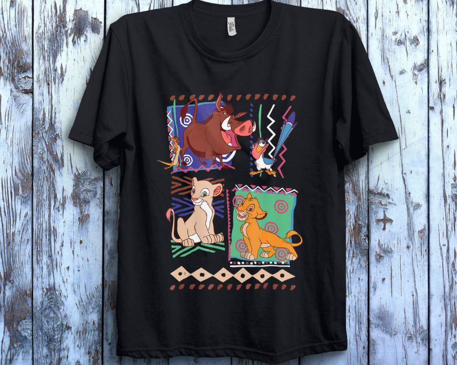 Disney Lion King Simba And Timon Graphic Vintage Unisex Gift T-Shirt Disney Lion King Simba And Timon Graphic Vintage Unisex Gift T-Shirt