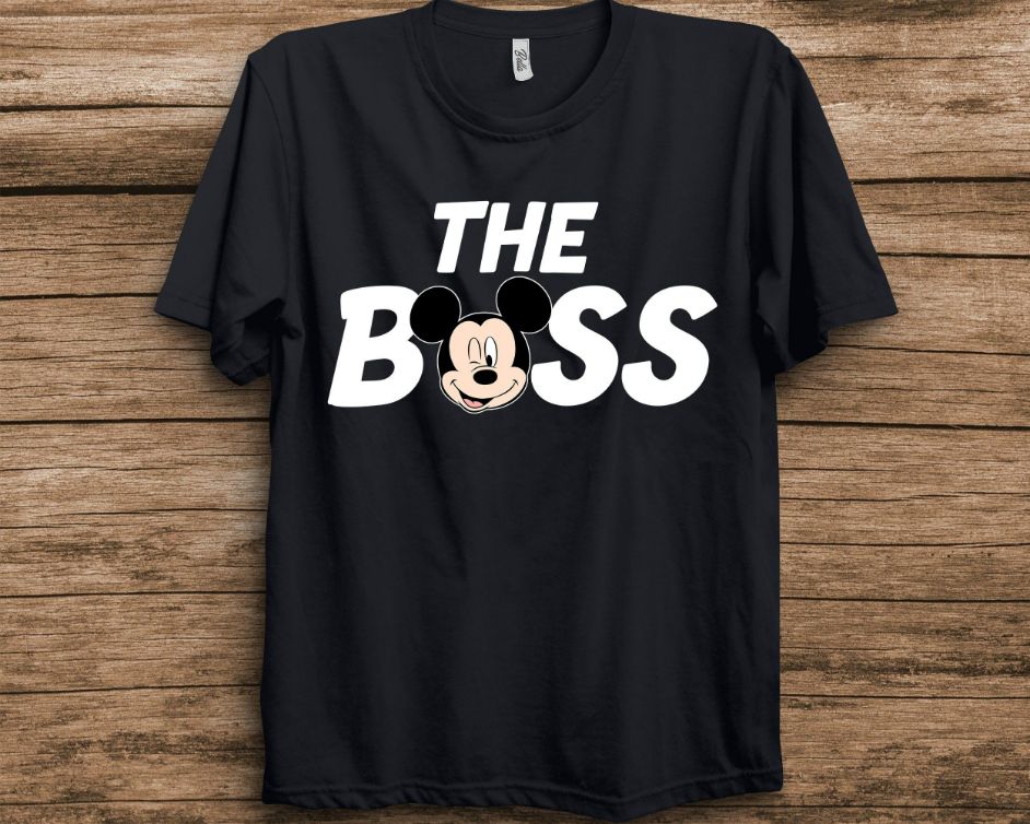 Disney Mickey Mouse The Boss Disney Matching Shirt Disney Mickey Mouse The Boss Disney Matching Shirt