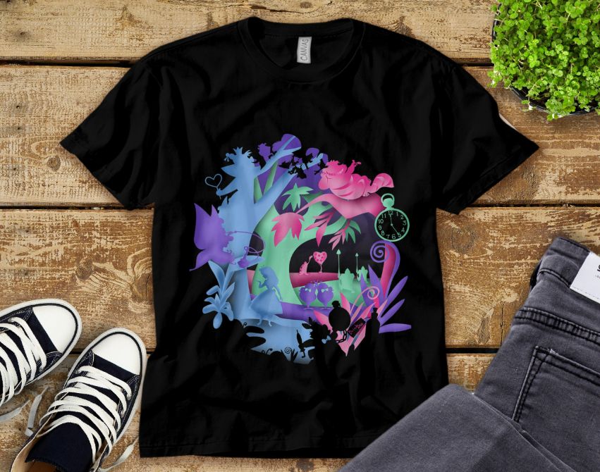 Disney Peter Pan All Characters Graphic Unisex Tee Adult T-Shirt Disney Peter Pan All Characters Graphic Unisex Tee Adult T-Shirt
