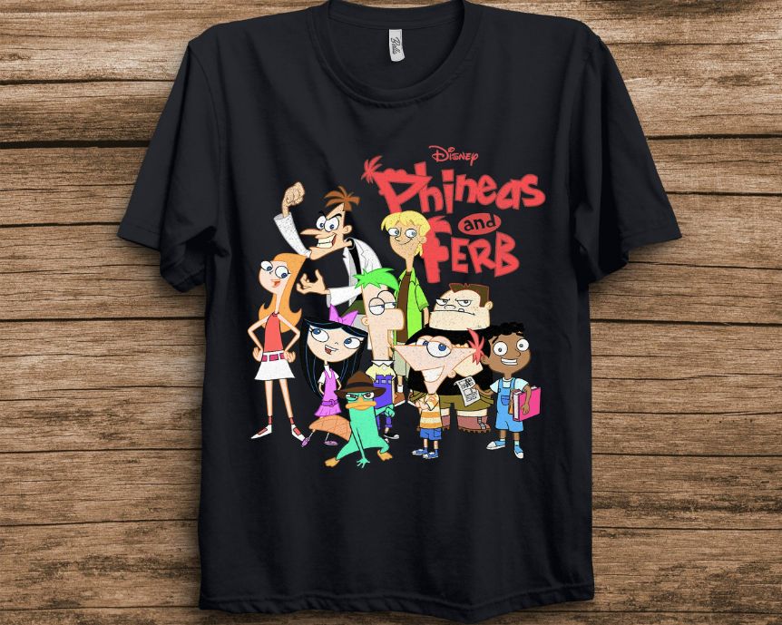 Disney Phineas And Ferb The Group Logo T-Shirt Disney Phineas And Ferb The Group Logo T-Shirt