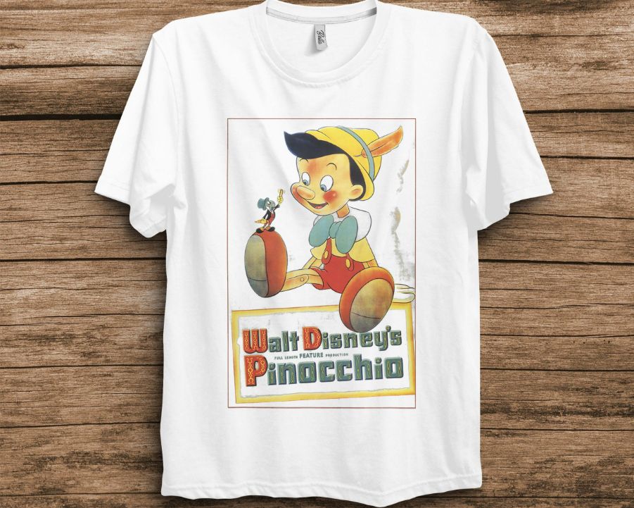 Disney Pinocchio Vintage Portrait T-Shirt Disney Pinocchio Vintage Portrait T-Shirt