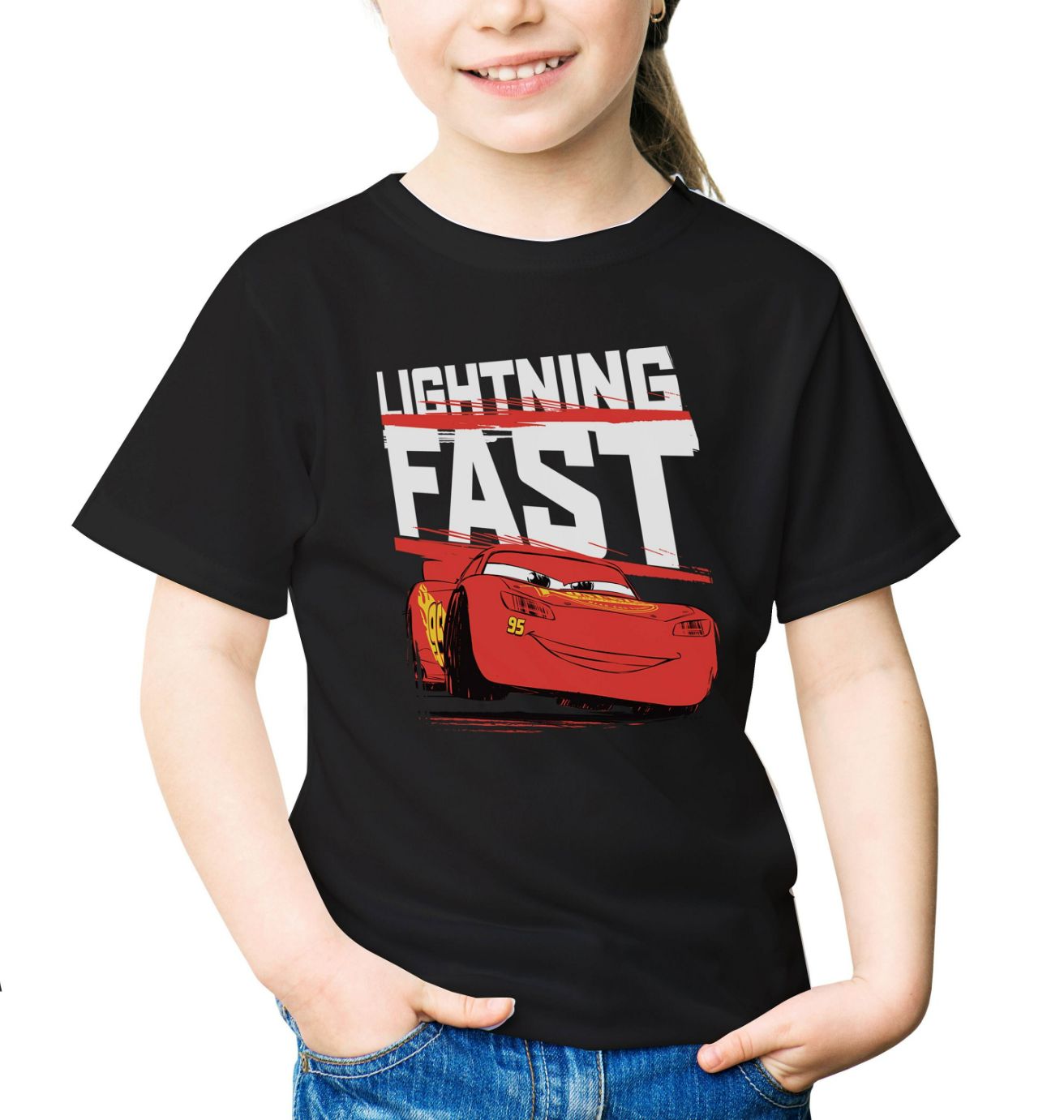 Disney Pixar Cars Lightning Fast Childrens Unisex T-Shirt Disney Pixar Cars Lightning Fast Childrens Unisex T-Shirt