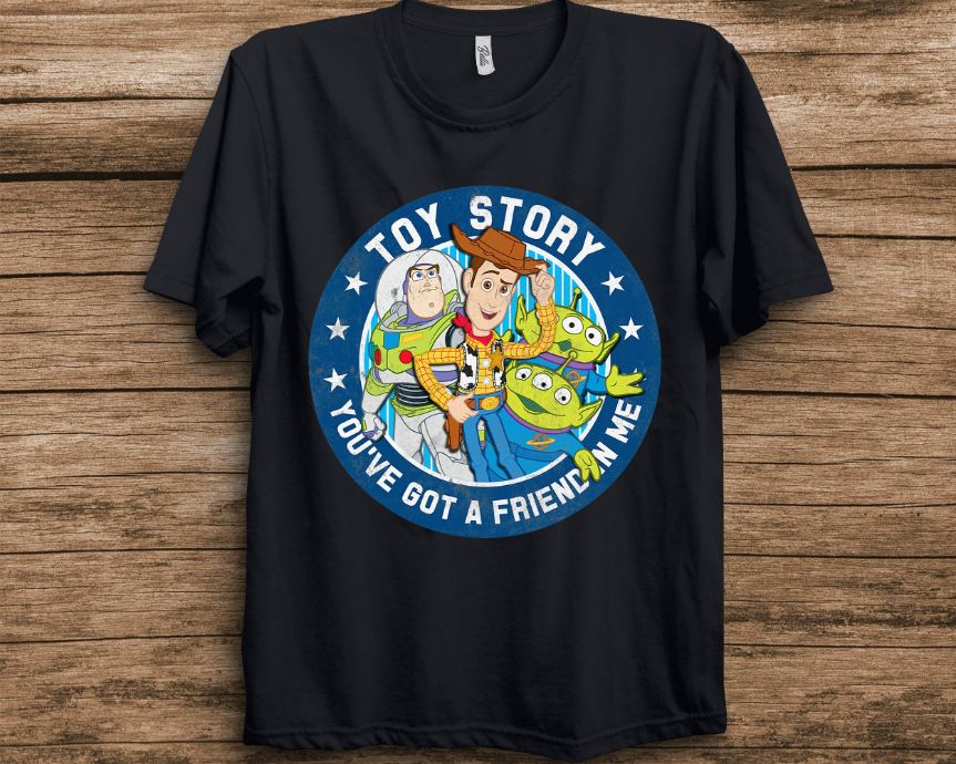 Disney Pixar Toy Story Youve Got A Friend In Me T-Shirt Disney Pixar Toy Story Youve Got A Friend In Me T-Shirt