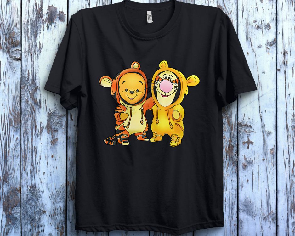 Disney Pooh and Tigger Friends Cosplay Winnie The Pooh Character Holiday T-Shirt Disney Pooh and Tigger Friends Cosplay Winnie The Pooh Character Holiday T-Shirt