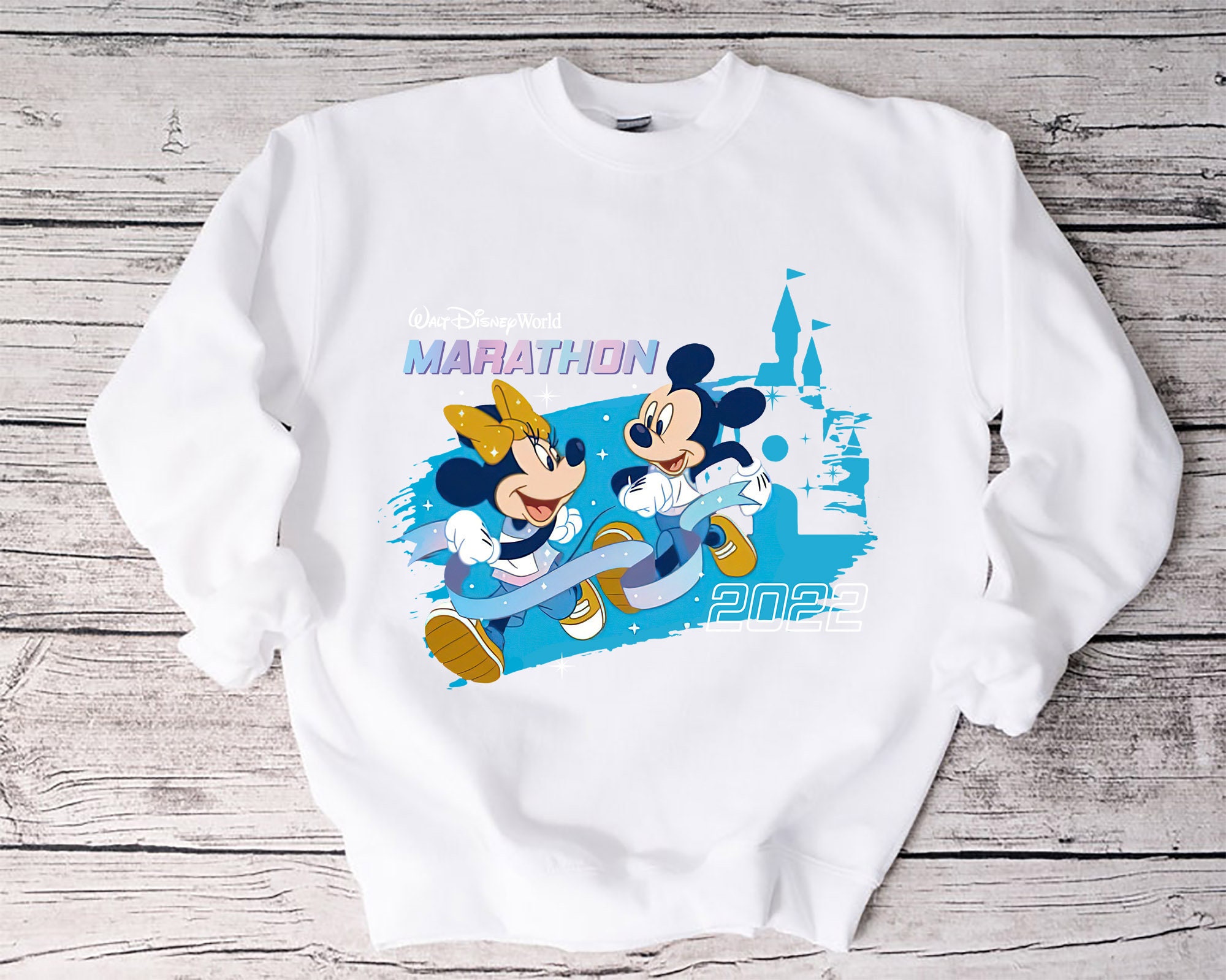 Disney Running Mickey Ears Unisex Sweatshirt Disney Running Mickey Ears Unisex Sweatshirt