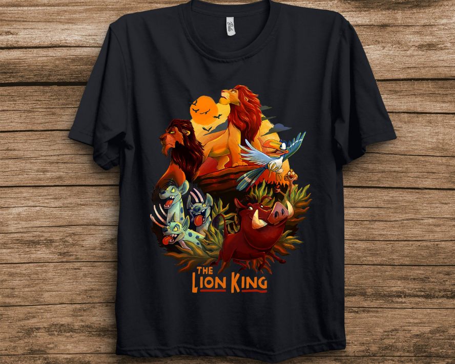 Disney The Lion King Main Cast Poster Graphic T-Shirt Disney The Lion King Main Cast Poster Graphic T-Shirt