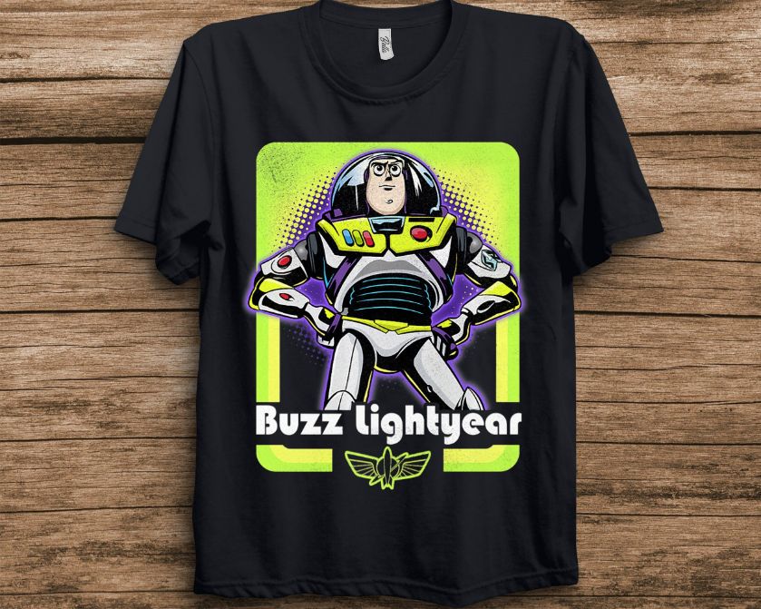 Disney Toy Story Buzz Lightyear Star Command Portrait T-Shirt Disney Toy Story Buzz Lightyear Star Command Portrait T-Shirt
