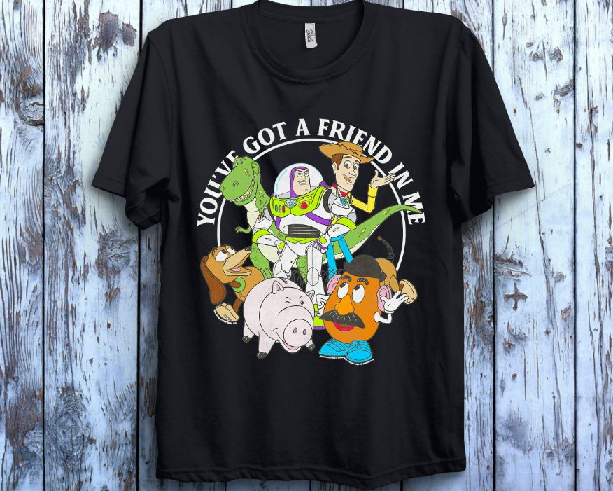Disney Toy Story Youve Got A Friend In Me Group Shot T-Shirt Disney Toy Story Youve Got A Friend In Me Group Shot T-Shirt