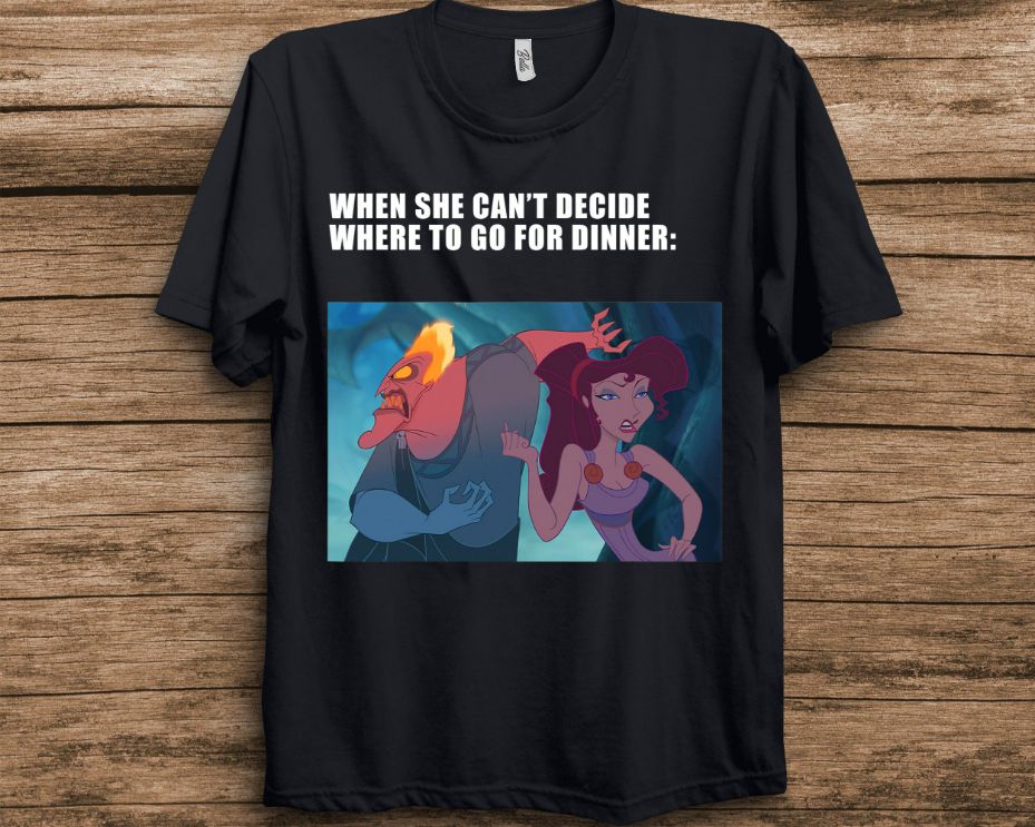 Disney Villains Where To Go For Dinner Meme T-Shirt Disney Villains Where To Go For Dinner Meme T-Shirt